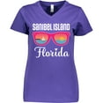 thumbnail image 3 of Inktastic Sanibel Island Florida Vacation Women's V-Neck T-Shirt, 3 of 5