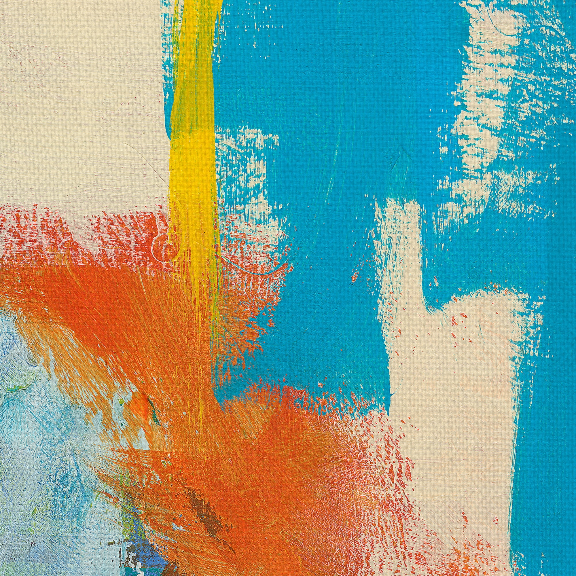 Masterpiece Art Gallery Aqua Tide Abstract by Jan Weiss Canvas Art Print 30" x 40"