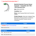 thumbnail image 2 of Manifold Absolute Pressure Sensor Connector - Compatible with 1985 - 1995 Chevy Astro 1986 1987 1988 1989 1990 1991 1992 1993 1994, 2 of 2