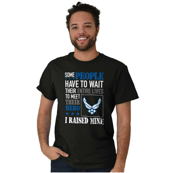 US Air Force Proud Parent Mom Dad Men's Graphic T Shirt Tees Brisco Brands S