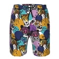 thumbnail image 3 of Vsdgher Retro Panther Men's Beach Shorts, Surfing shorts, Swim trunks, Quick Dry Swim Trunks for Surfing Beach Fun -3X-Large, 3 of 6