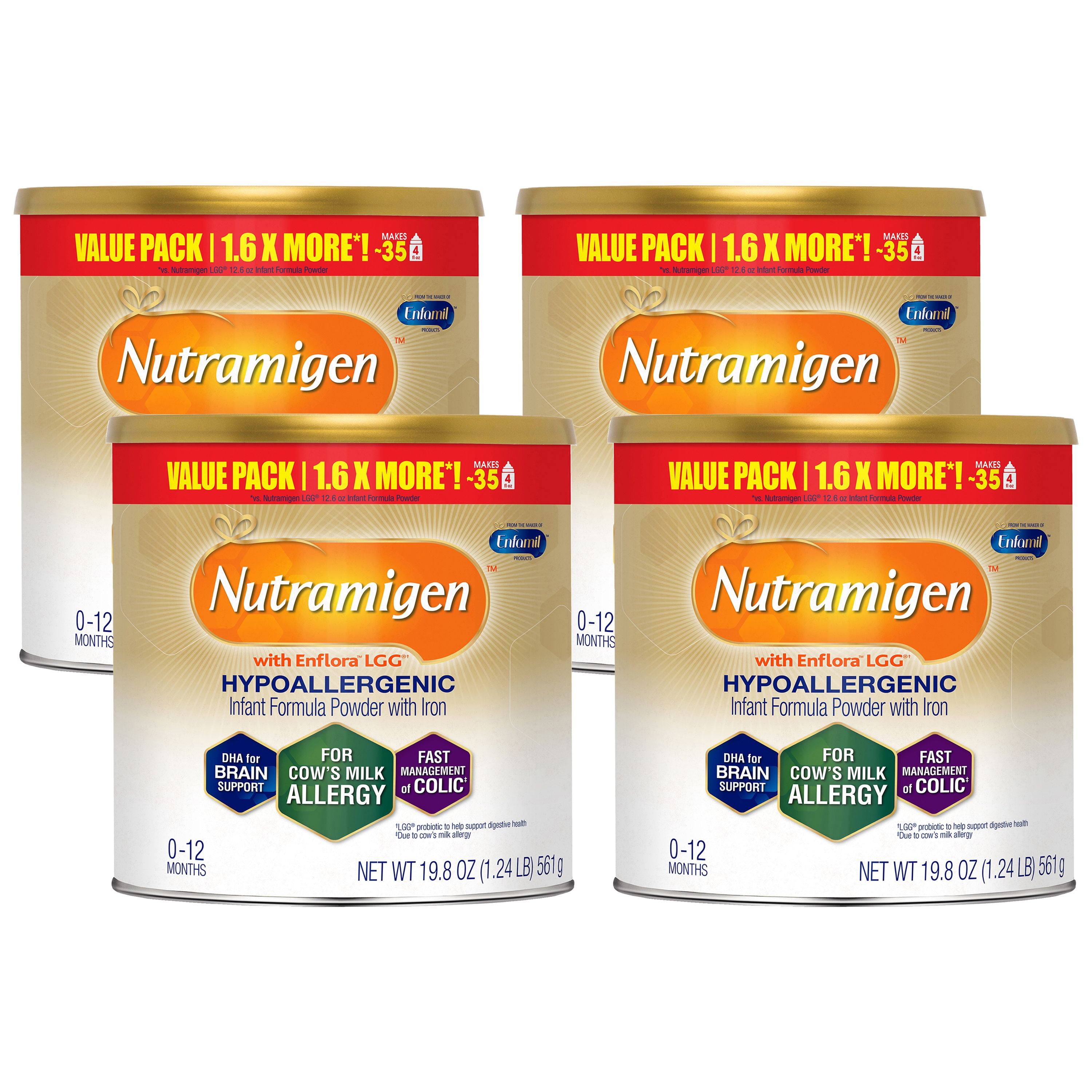 Nutramigen Hypoallergenic Infant Formula with Enflora LGG – Powder, 19. ...