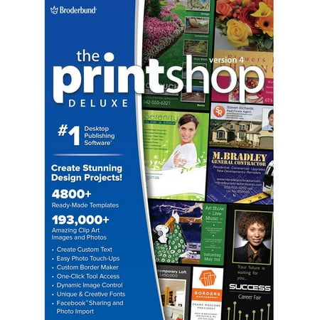 WD Encore 8129655 Print Shop 4.0 Deluxe for PC (Email (Best Design Programs For Pc)