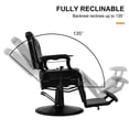 thumbnail image 4 of Artist Hand Heavy Duty Black Recliner Barber Chair Salon Beauty Styling, 4 of 8