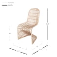 thumbnail image 6 of Groovy Rattan Chair, Natural, 6 of 6