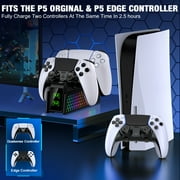 PS5 Controller Charger, ESYWEN PS5 Accessories,Charging Station for PS5 Controller with LED Indicator
