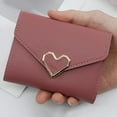 thumbnail image 2 of Short Wallet Hold The Card Fine Stitching Convenient Slim Simple Female Purse, 2 of 5