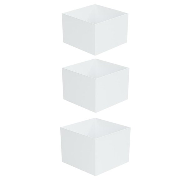 FashionCha 3Pcs Acrylic Display Boxes Food Risers Square Desktop Nesting Display Stands for 6 7 8 inches