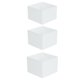 thumbnail image 1 of Cajas de exhibición de acrílico de 3 piezas, soportes de exhibición de escritorio anidados de 5 lados blancos para 6 7 8 pulgadas, 1 of 9