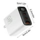 thumbnail image 3 of Cargador rápido GaN de 65 W, bloque de cargador de pared USB C de 3 puertos con soporte PD QC, adaptador de corriente compacto para portátil, iPhone, Samsung, teléfono y tableta., 3 of 8