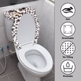 thumbnail image 4 of HELLHERO Cow Sunflower Toilet Seat Covers & Universal Toilet Lid Cover for Household, Elastic Fabric, Reusable, 4 of 8