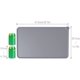 thumbnail image 4 of Estera de comida para perros y gatos: Mantel individual impermeable de silicona para cuenco de agua para mascotas, bandeja de goma para alimentación de mascotas, color gris Rojo Verde, 4 of 5