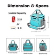 thumbnail image 3 of Bolsa Térmica para Almuerzo SUNNY BIRD Grande 12L para 18 Latas Azul, 3 of 8