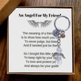 thumbnail image 4 of Xihbxyly Juego de Llaveros de Ángel, Exquisito Colgante de Ángel con Etiqueta de Agradecimiento, Caja de Regalo Incluida, Recuerdos Navideños, Regalos de Boda, Regalos de Bautismo, Tamaño de 9,9 Cm, 4 of 7