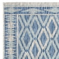 thumbnail image 6 of SAFAVIEH Courtyard Nicholas Geometric Diamonds Indoor/Outdoor Area Rug, 8' x 11', Navy/Grey, 6 of 8
