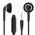 thumbnail image 2 of Auriculares universales S7 de 3,5 mm en oreja con micrófono Auriculares con graves para teléfonos inteligentes Computadora portátil Compatib Negro embolsado, 2 of 8