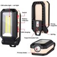 thumbnail image 3 of Jinsinto LED Work Light Camping Light Rechargeable LED Spotlight Rechargeable Work Light Lamp Workshop COB Torch Flashlight with Magnetic Base for Garage, Camping, Emergency, etc, 3 of 5
