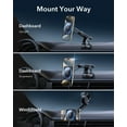 thumbnail image 4 of Cargador ESR de montaje en coche para iPhone Qi2 MagSafe de 15 W, color negro, 4 of 9