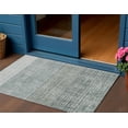 thumbnail image 2 of HomeRoots 621988 3 x 5 ft. Aqua & Gray Geometric Washable Transitional Indoor & Outdoor Rectangle Area Rug, 2 of 9