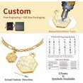 thumbnail image 2 of WEIS 4.5mm Figaro Gold Chain Anklets with Initial Ankle Bracelet for Women Teens 22-27cm Length-Adjustable,Customizable (Send Gift Box), 2 of 7