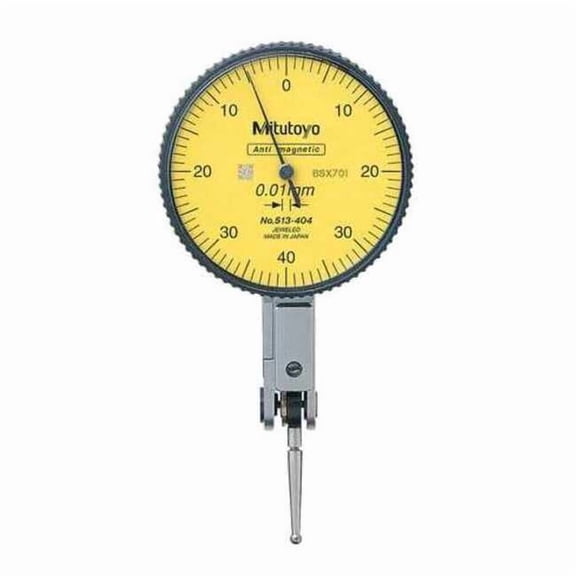 Mitutoyo Dial Test Indicator,Hori,0 to 0.8mm 513-404-10E