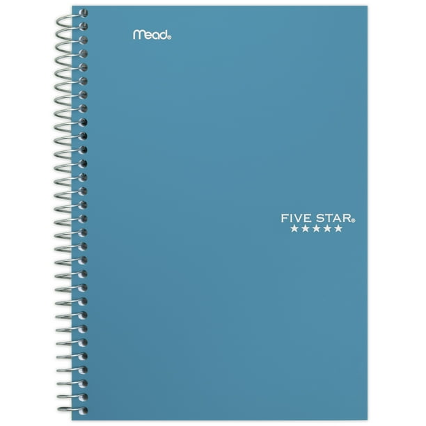 Five Star Spiral Notebook, 2 Subject, College Ruled, Tidewater (840004CG1WMT)