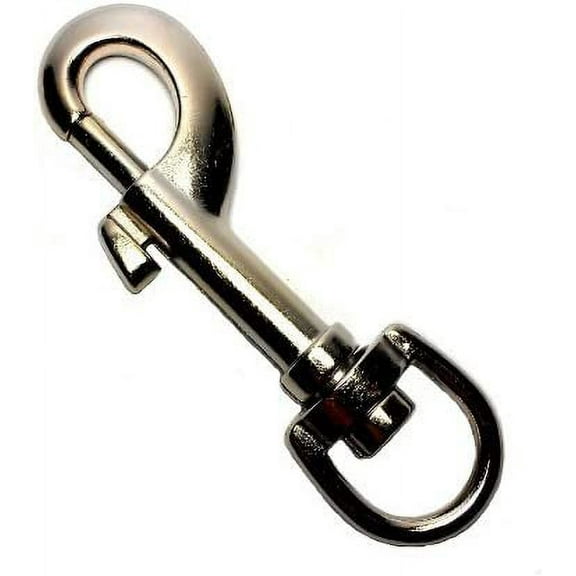 Swivel Eye Bolt Snap Hook Nickel Plated (3 Inches X 0.8 Inch) 3-pack