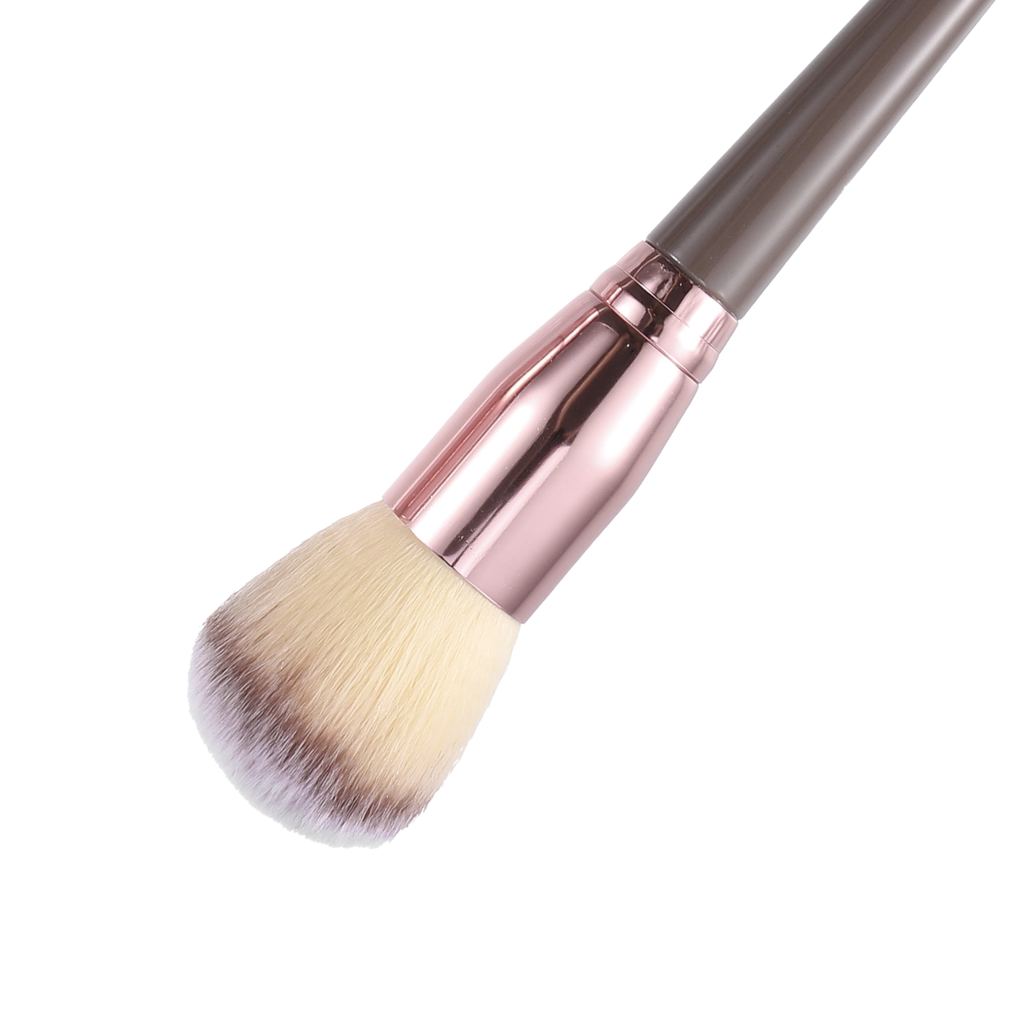 Unique Bargains 10 Pcs Travel Makeup Brush Kit for Concealer Blush Champagne