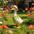 thumbnail image 6 of XGFHYJEH Porch Goose Outfits, 23 Inch Lawn Goose Clothes Costume for Cement Plastic Goose Statue, Weatherproof Outdoor Decor for Front Porch Lawn Yard Garden Patio, 6 of 7