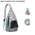 thumbnail image 3 of Cake & Donut Sling Backpack – Delicious Dessert Design Shoulder Bag, Fashionable Water-Resistant Daypack, 3 of 4