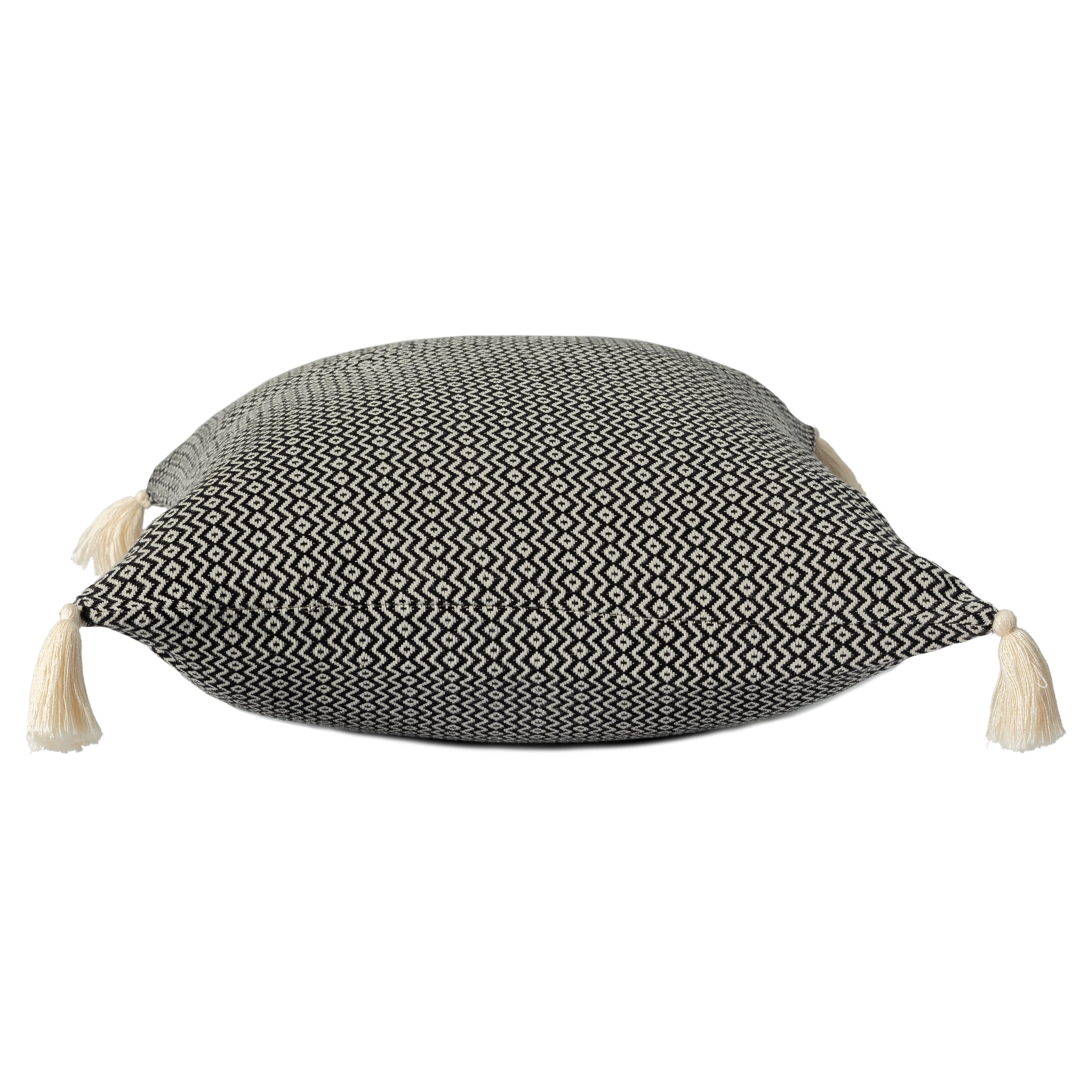 Harlow Hill Sasha 18" x 18" Black Geometric Cotton Adult Decorative Throw Pillow Cover