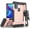 Blush Pink, variant on Tri-Shield Combination for Motorola Moto G Pure / G Power 2022 Case, Nakedcellphone [Military Grade] Rugged Cover with Metal Kickstand [Includes Wrist Strap Lanyard + Belt Clip Holster]