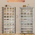 thumbnail image 5 of Shoe Rack 10Tier Large Capacity 50-56Pairs Beautiful Tall Shoe Shelf Free Standing Storage Cabinet Entryway Closet, 5 of 9