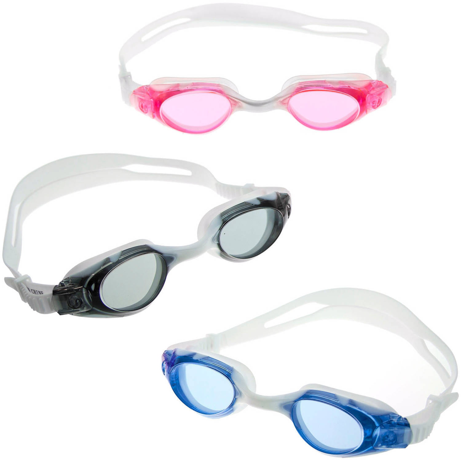 NEW Adult Swim Goggles 2 Pair Blue and Green Ages 14+ 