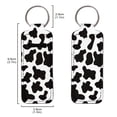 thumbnail image 2 of Yuyamidu Cow Print Chapstick Holder Keychain Comfortable Lip Balm Holder for Car Multifunctional Lipstick Keychains for Chapstick Tracker Safeguard Women Gifts, 2 of 6