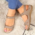 thumbnail image 6 of Summer Orthopedic Sandals Women Arch Support Adjustable Flat Ankle Strap Open Toe, 6 of 9