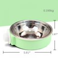 thumbnail image 2 of Crate Dog Bowl,Stainless Steel Removable Hanging Food Water Bowl Cage Coop Cup for Dogs,Cats,Birds,Small Animals (Green, Large), 2 of 7