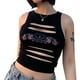 thumbnail image 4 of Camiseta sin mangas recortada para mujer, camiseta sin mangas para mujer, cuello redondo, camiseta sin mangas para mujer, camiseta sin mangas para mujer diseñada para precisión, 4 of 6