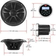thumbnail image 4 of BOSS Audio Systems MCKGB350B.6 Weatherproof Marine Radio with 6.5” Full Range Speakers Kit (2 Pairs), 4 of 5