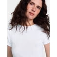 thumbnail image 5 of Scenario Women's Variegated Rib Tee with Short Sleeves, Sizes XS-XXXL, 5 of 6