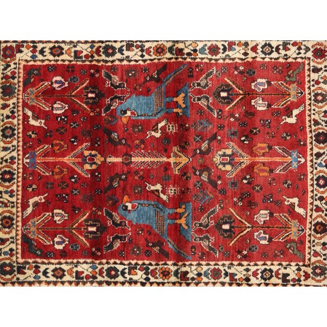 Ahgly Company Tapis Rectangulaire Traditionnel Rouge Lavable en Machine, 8 Pieds x 12 Pieds