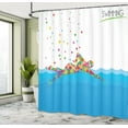 thumbnail image 5 of Ambesonne Colorful Shower Curtain, Swimming Pool, 69"Wx75"L, Red Green Blue, 5 of 5