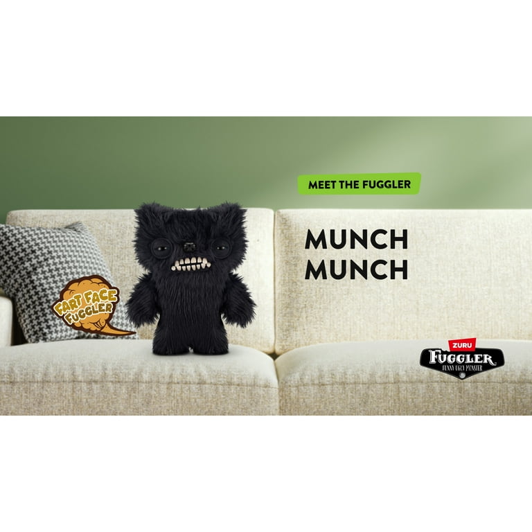 Fuggler Fart Face 9 inch (Munch Munch) Soft Plush, Funny