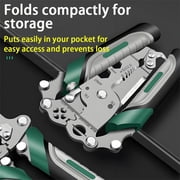 20-In-1 Multi-Function Electrician Pliers with Folding Screwdriver, Wire Stripper, Voltage Tester, and Crimping Tool for Electrical Repairs, Automotive Wiring, and DIY Projects