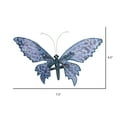 thumbnail image 3 of Vickerman 7.5" Blue Glitter Butterfly on Clip, 4 pieces per bag, 3 of 3