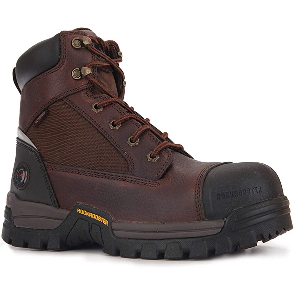 Rock Rooster Footwear ROCKROOSTER Men's Work Boots, 6" and 8