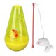 thumbnail image 1 of Cat Roly Poly Toy Cat Built in Bell Ball Interactive Snack Toy with Plush Mouse Cat Stick for Indoor Cats KittensYellow, 1 of 1