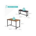 thumbnail image 2 of Dining mesa set para 4: kitchen mesa con 2 forrado benches, rectangular dining room mesa set, 3 - piece kitchen mesa set para small - space apartment o studio home, 2 of 6