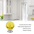 thumbnail image 4 of Labymos Porte Poignée Poignée Tiroir Tire Meubles Poignée 30mm Verre Cristal Aluminium Base Tiroir Armoire, 4 of 6