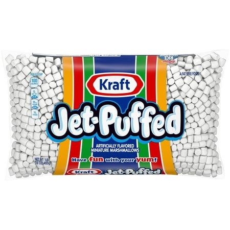 (4 Pack) Jet-Puffed Miniature Marshmallows, 16 oz